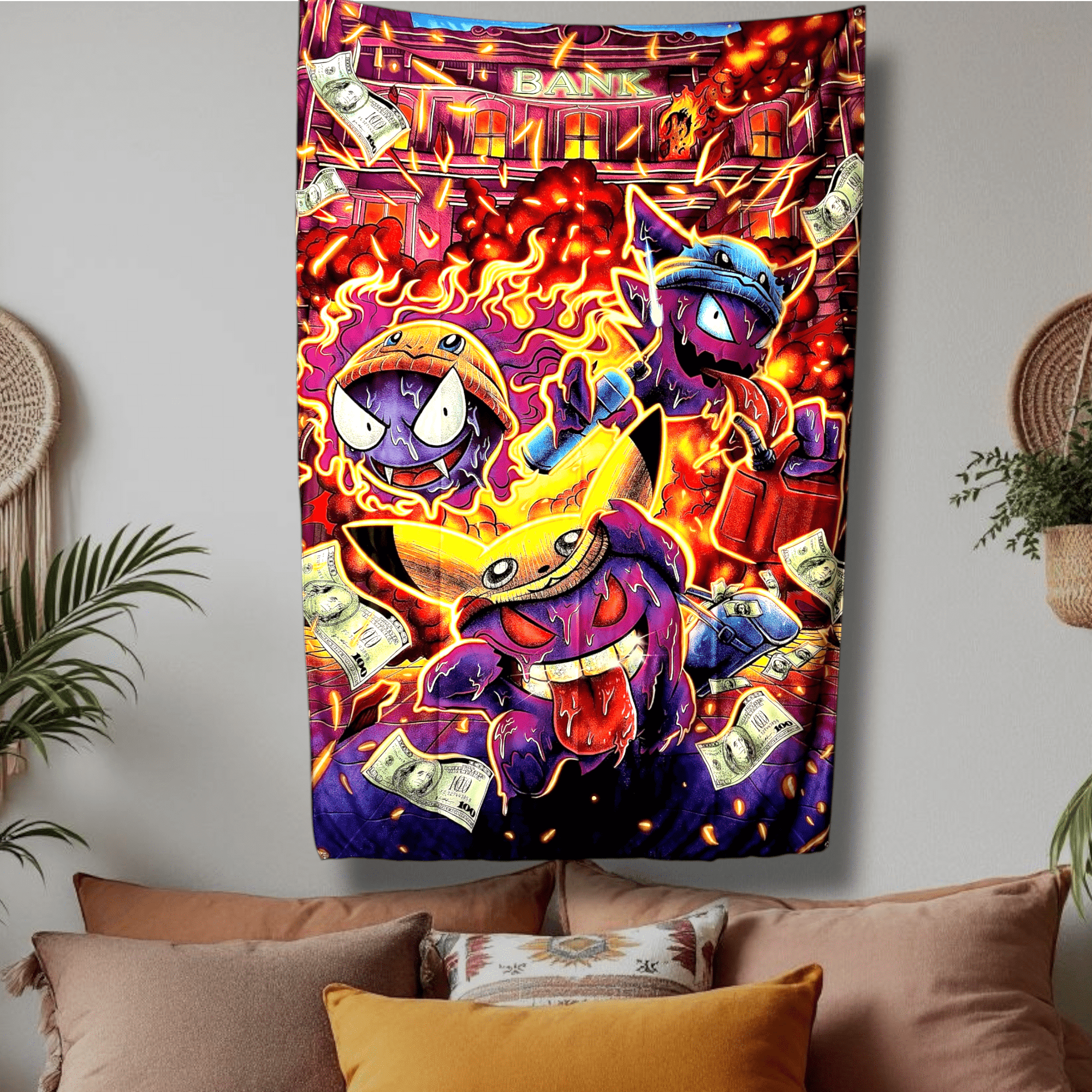 GENGAR GHOST HEIST TAPESTRY