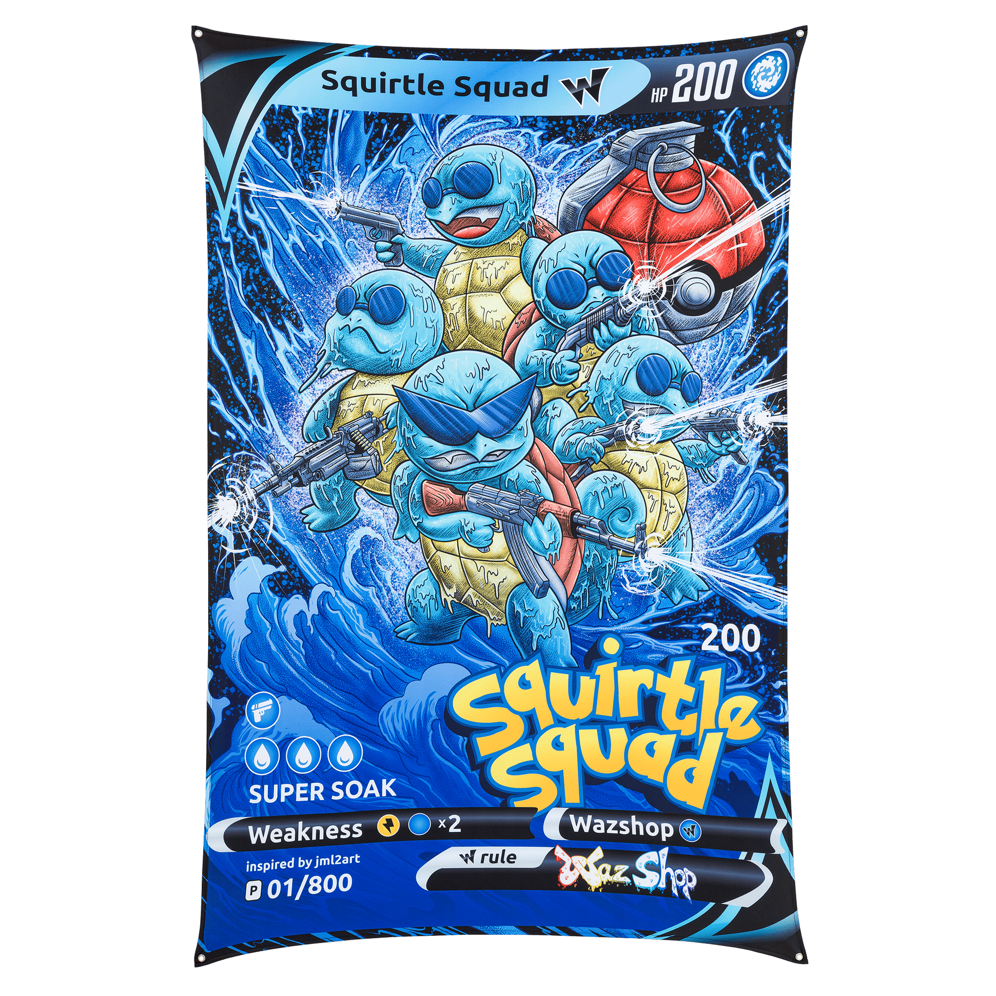 Squirtle Squad Tapestry