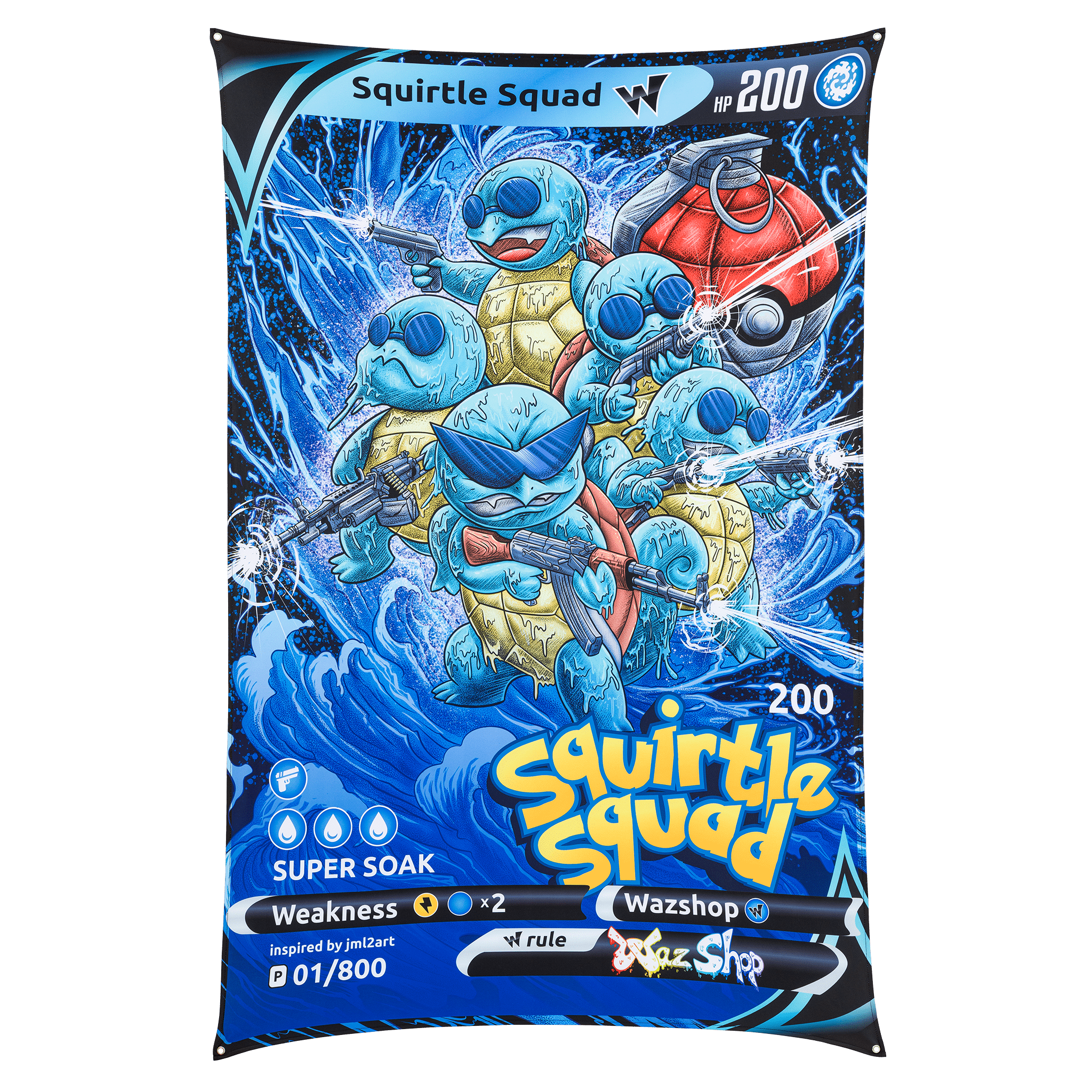 Squirtle Squad Tapestry