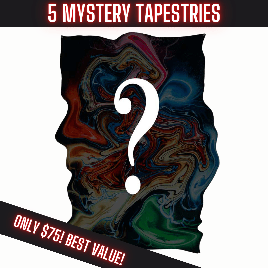 5 PACK OF MYSTERY TAPESTRIES (BEST VALUE) DO NOT ENTER DISCOUNT CODE OR THE ORDER WILL REFUND