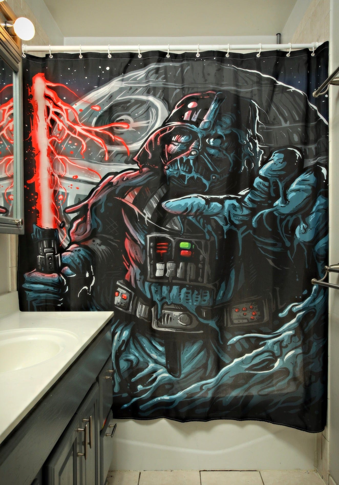 Melty Vader Shower Curtain