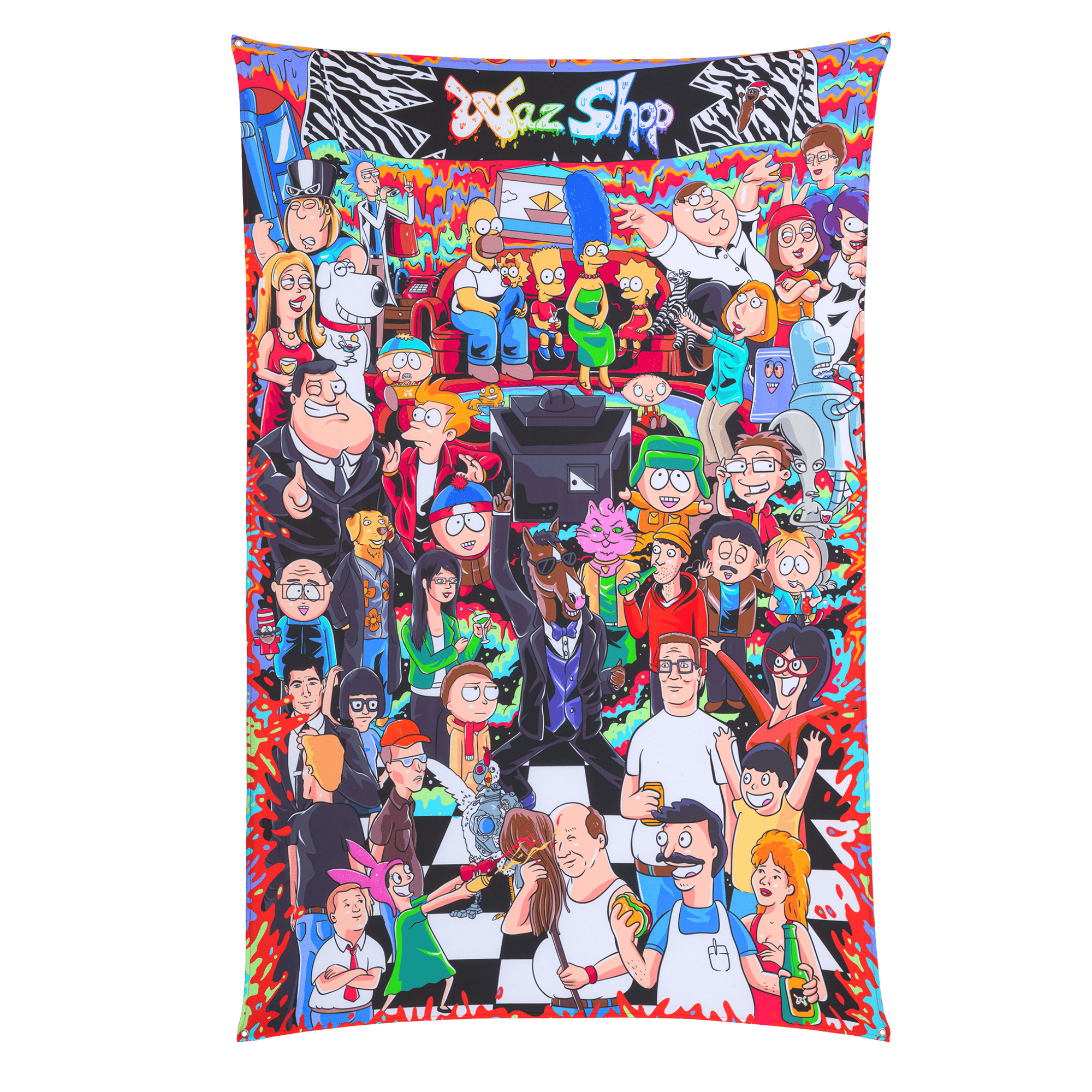 Adult Cartoons Tapestry