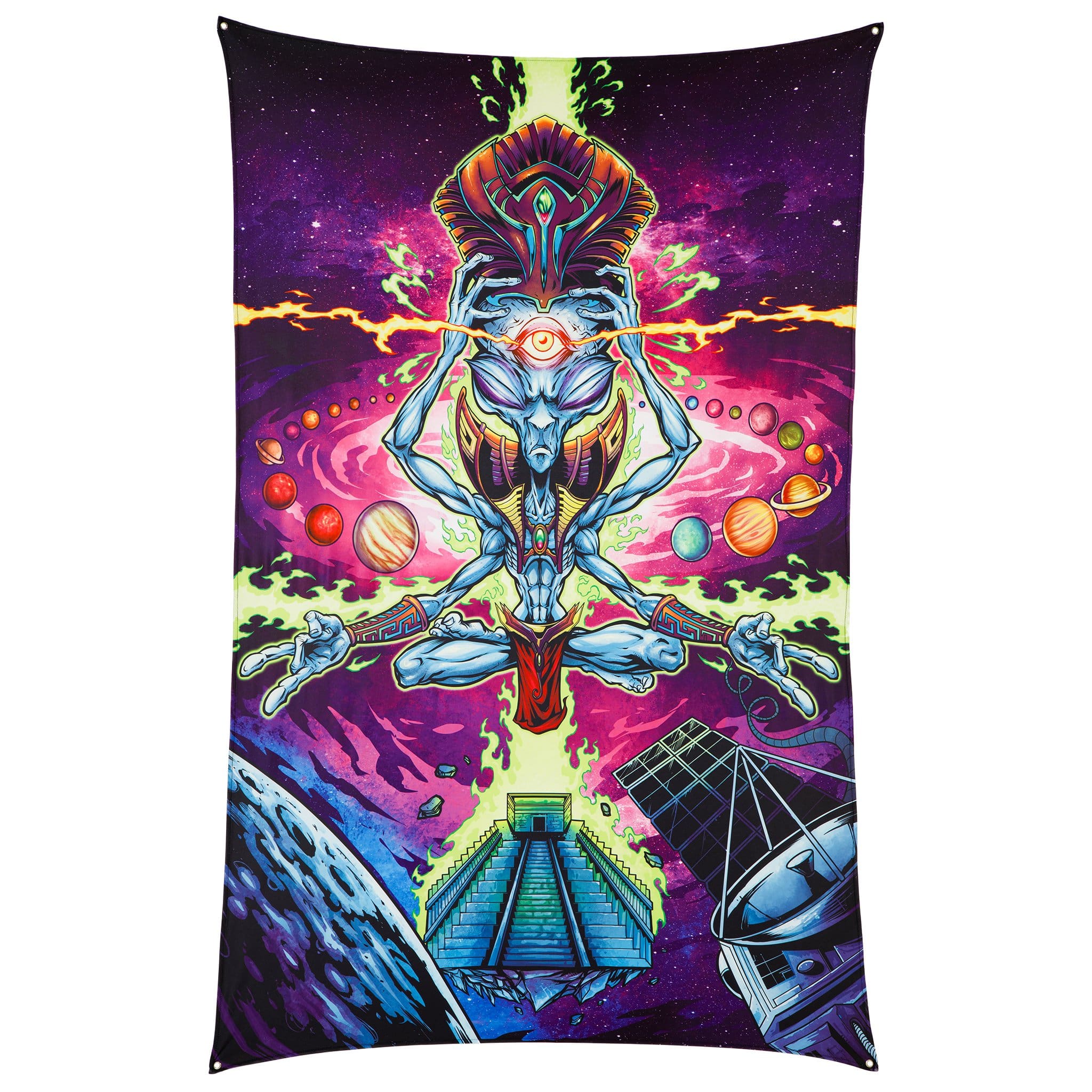 Aztec Alien Tapestry