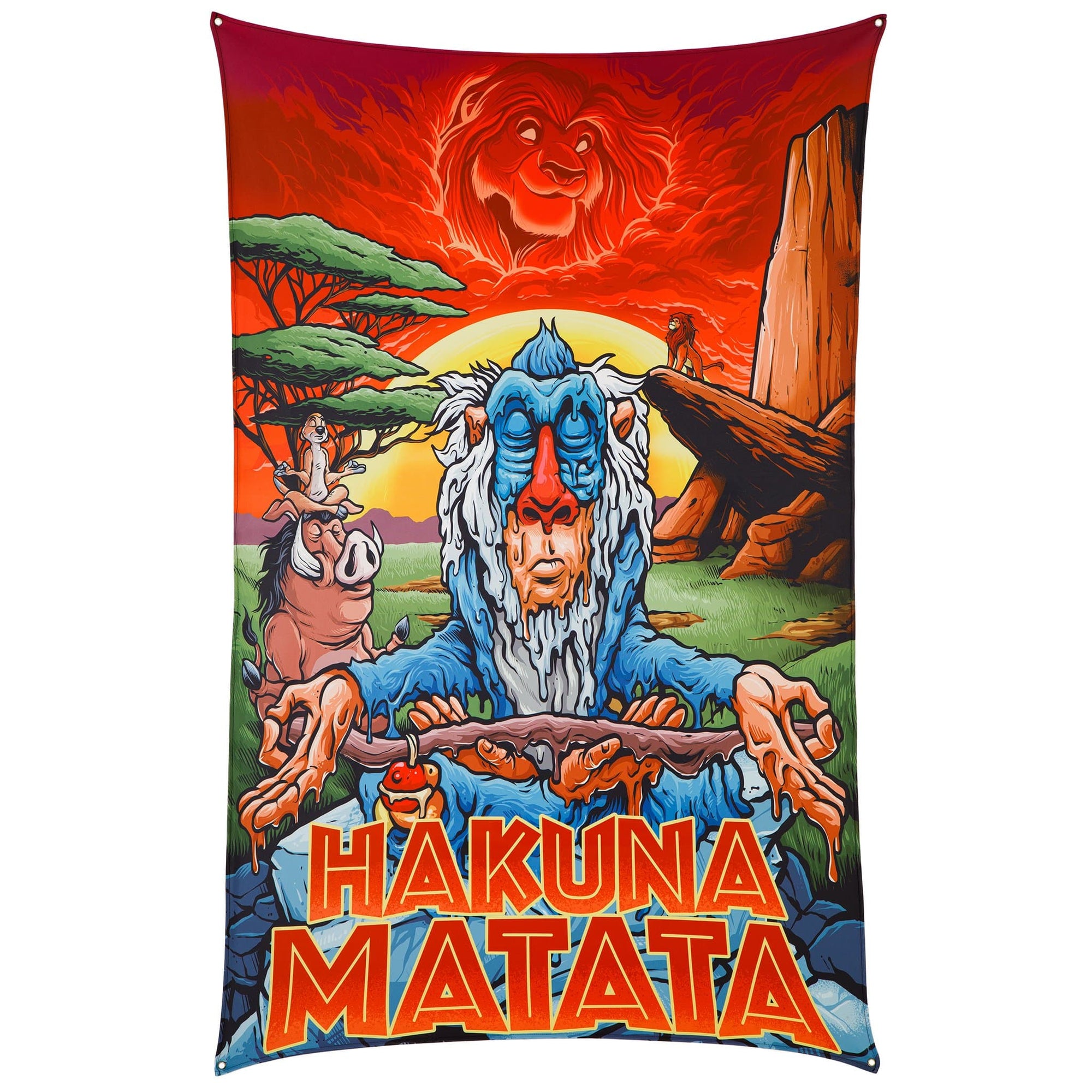 Meditating Rafiki Tapestry