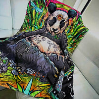 Meditating Panda Blanket