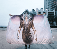 Royal Elephant Hooded Blanket